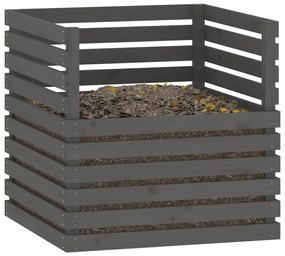 Caixote de compostagem 80x80x78 cm madeira de pinho maciça