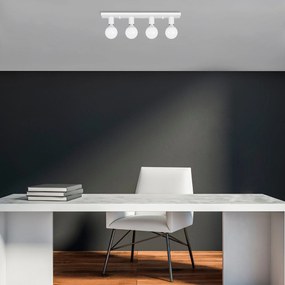 Candeeiro de Teto Mirro – Branco – 60 x 10 x 10 cm