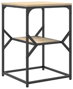 Mesa Lateral vidaXL Carvalho Sonoma 41x40x60 cm Madeira Engenharia