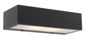 Candeeiro de parede design oblongo preto 25cm - Houx Design
