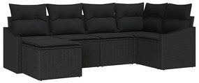 Conjunto de Jantar para Jardim com 6 Peças e Almofadas em Rattan Sinté