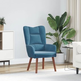 Poltrona Relaxante Velvet Azul