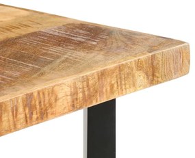 Mesa de bar 120x58x107 cm madeira de mangueira áspera
