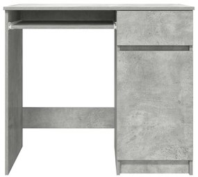 Secretária 86x49x76 cm derivados de madeira cinzento cimento