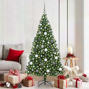 vidaXL Árvore de Natal Artificial Verde 180 cm PVC, Aço e Plástico