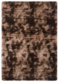 vidaXL Tapete shaggy 170x120 cm cinzento-acastanhado