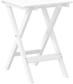 Mesa de apoio dobrável madeira de álamo maciça branco