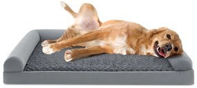 Cama ortopédica de espuma para cães, sofá para cães XXL com almofada de espuma em formato de ovo 135 x 91 cm