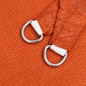 Para-sol estilo vela 160 g/m² 4x4x5,8 m PEAD laranja