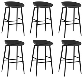 7 pcs conjunto de bar preto