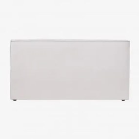 Cabeceira Em Tecido Chenille Lunari Chenille Branco Quebrado & 150 Cm - Sklum