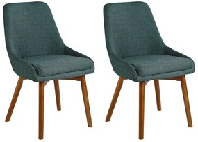 Conjunto de 2 cadeiras de jantar verdes MELFORT Beliani