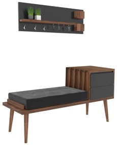 Hall Stand Hamra – Nogueira – 120x74,5x45 cm