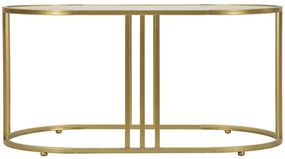 MESA DE CENTRO ANTALIA 90X50X45 CM DOURADA