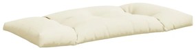 Almofadões de paletes 3 pcs tecido creme