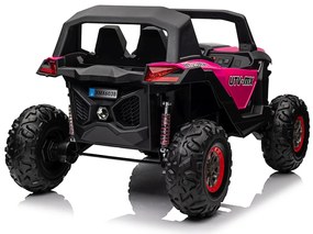 Carro elétrico para Crianças 24V 2 Lugares 4x4 Buggy UTV-MX 2000N Rodas de EVA, Assento de couro Rosa