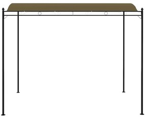 Toldo 3x2,4 m 180 g/m² cinzento-acastanhado