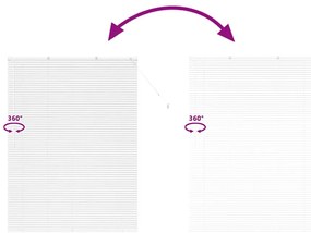 Persiana de Janela com cortinas Outros Manual Branco 135 x 175 cm Alum