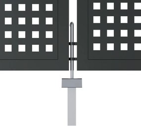 Portão de jardim 300x150 cm aço antracite