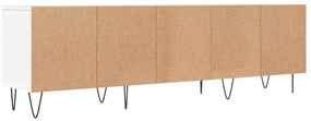Móvel de TV 150x30x44,5 cm derivados de madeira branco