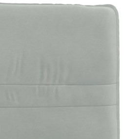 Cadeiras de jantar 4 pcs veludo cinzento-claro