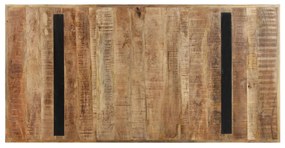 Mesa de jantar 160x80x76 cm madeira de mangueira áspera