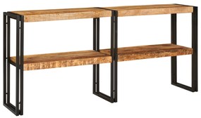 vidaXL Mesa Console 160x33x75 cm Madeira Rugosa Sólida de Mangueira