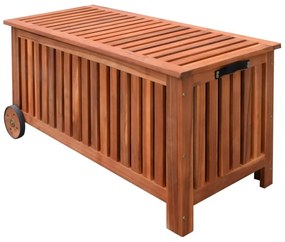 vidaXL Caixa de arrumação para jardim 118x52x58 cm madeira