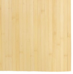Tapete retangular 80x200 cm bambu cor natural clara