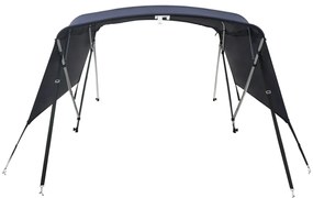 Toldo de 4 arcos Bimini c/ paredes laterais 243x(170-182)x137cm