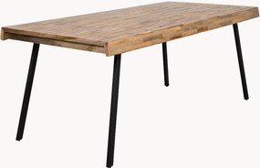 Mesa de jantar com tampo em madeira de teca Suri, vários tamanhos