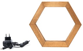 Candeeiro de Mesa KN07 – Castanho – 30 x 26 x 5 cm