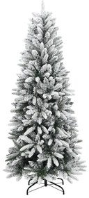 Árvore Natal artificial c/ 300 luzes LED e flocos de neve 180cm