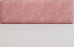 Cabeceira de Cama LUX – 160x5x90 cm – MDP Branco e Tecido Velvet Rosa