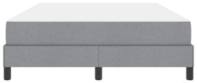 Cama Box Outros Cinzento-claro 140 x 200 cm tecido