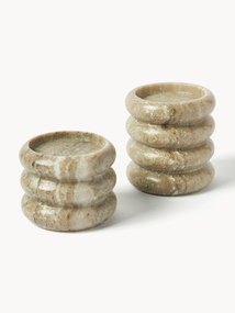Castiçais em mármore Orta, conjunto de 2