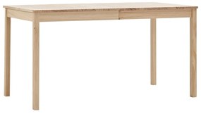 vidaXL Mesa de jantar 140x70x73 cm madeira de pinho