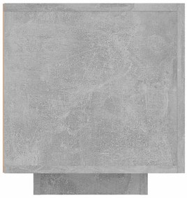 Móvel de TV com luzes LED 160x35x40 cm cinzento cimento