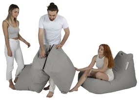 Puff de Jardim Siesta Sofa Bed – Fumo – 55x40x40x180 cm | Tribo Home