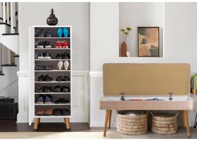 Conjunto de Mobiliário de Hall Vegas – Branco Stone – Móvel para Sapat