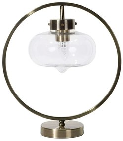 Candeeiro de mesa dourado e preto 40 cm SEVERN Beliani