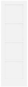 Porta Interior 'ORKDAL'Branca 61x198.5x4 cm Madeira Sólida de Pinho