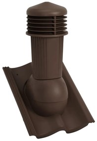 vidaXL Ventilador de teto castanho