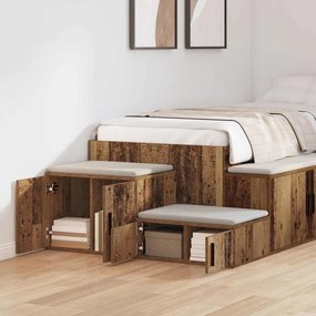 Armário de Armazenamento vidaXL Madeira Velha 103x41x40 cm Madeira Rep