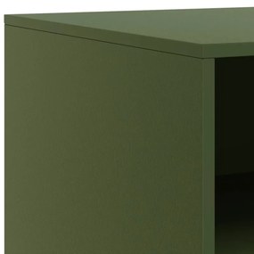 Móveis de TV 2 pcs 67x39x44 cm aço verde azeitona