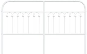 Cabeceira de cama 160 cm metal branco