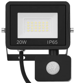 Projetor c/ iluminação LED e sensor 20 W branco frio