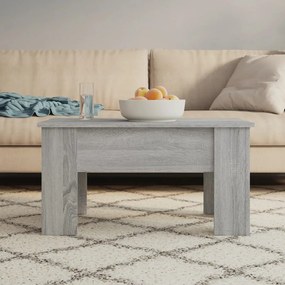 vidaXL Mesa de centro 79x49x41cm derivados de madeira cinzento sonoma