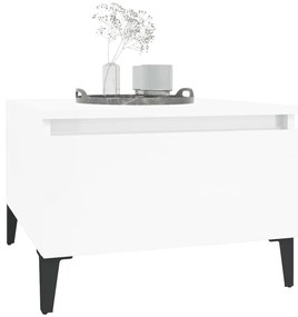 Mesa de apoio 50x46x35 cm derivados de madeira branco brilhante