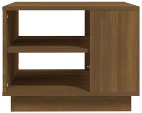 Mesa de centro 55x55x43 cm contraplacado cor carvalho castanho